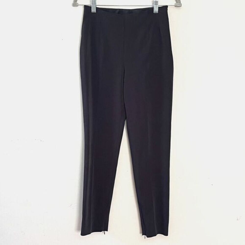Moschino Cheap and Chic Ankle Zip Dress Trouser Pant Black Size 8‎ Stretch Taper